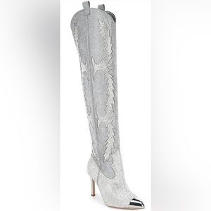 Gianni Bini bejeweled boots size 6.5